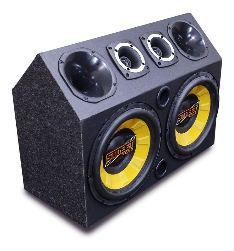 Caixa Igrejinha Trio Dupla Completa Sub 12 + Taramps Tl1500 - Kit
